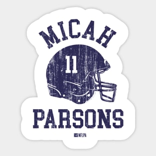 Micah Parsons Dallas Helmet Font Sticker